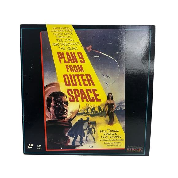 Plan 9 From Outer Space Extended Play Laserdisc LD Bela Lugosi - Picture 1 of 11